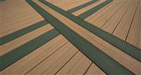 Tamko EverGrain Rustic Burch and Forest Green Decking
