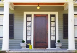 Craftsman Door Stained Wood
